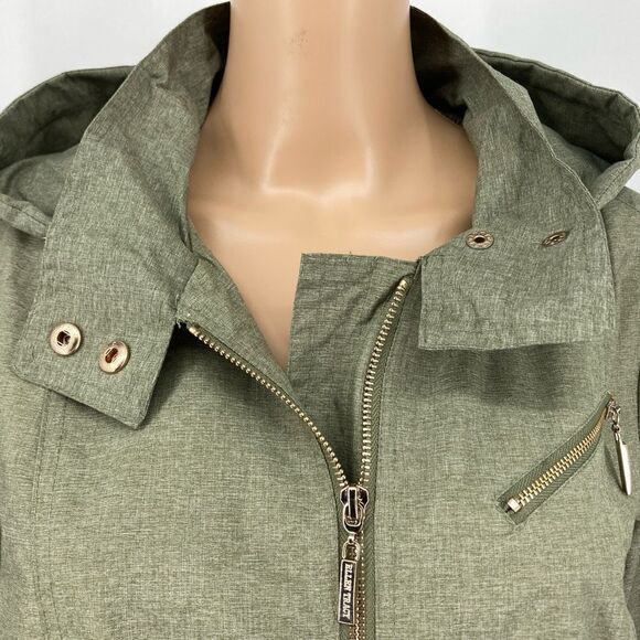 Ellen Tracy Water Repellent Hooded Anorak Jacket M - Picture 2 of 12